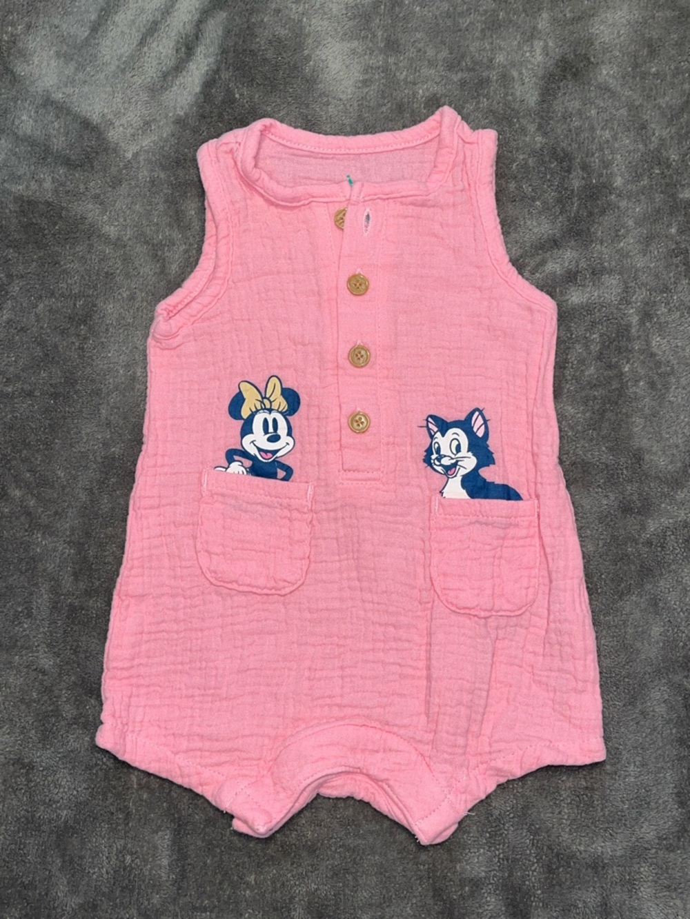 Disney Pink Minnie Mouse One-Piece Romper